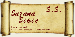 Suzana Šipić vizit kartica